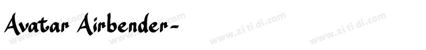 Avatar Airbender字体转换